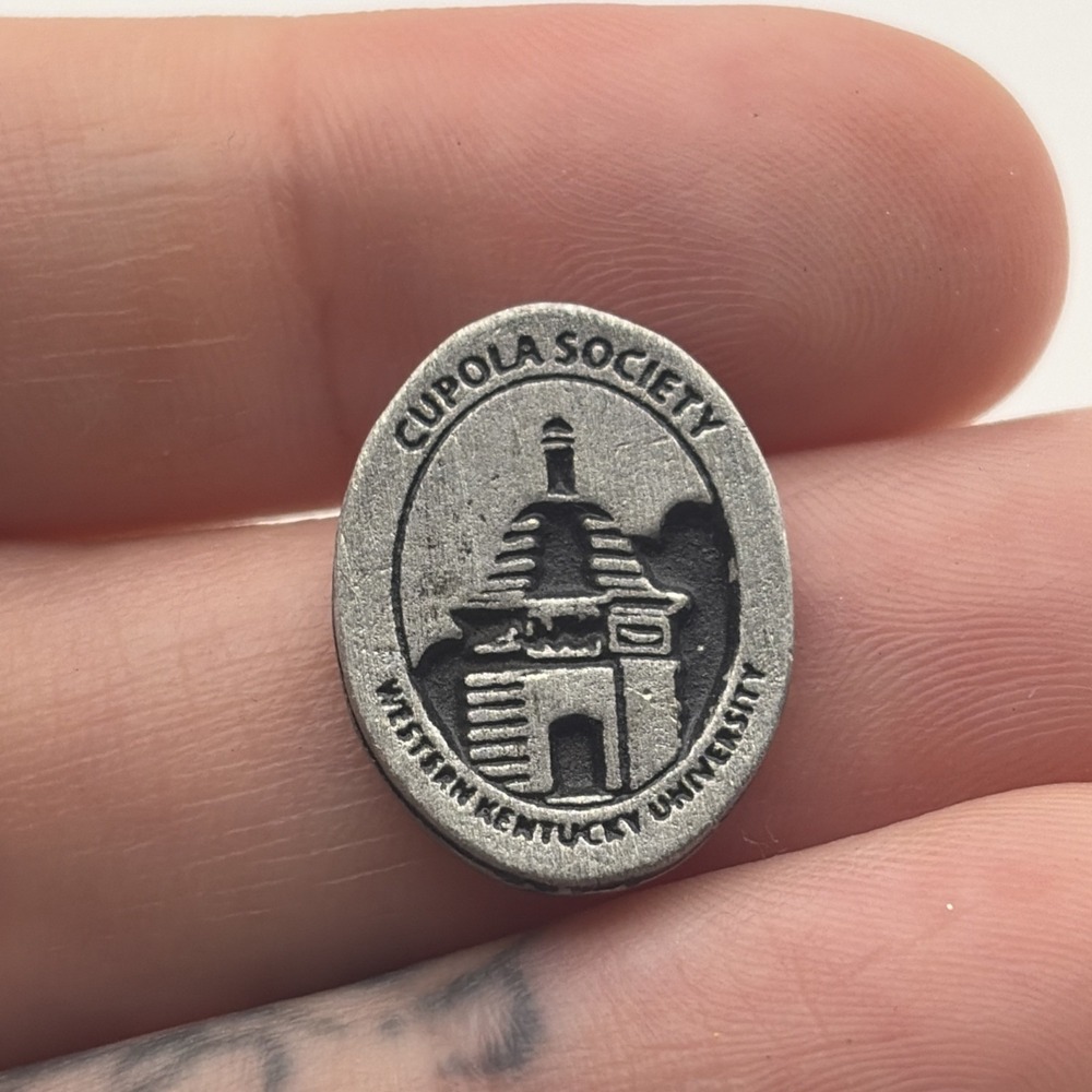 Cupola Society Western Kentucky University Pewter‎ Silver Tone Lapel Hat Pin